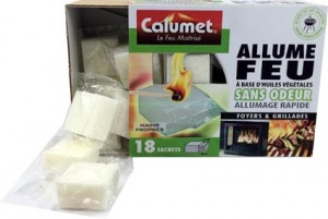 Boîte de 18 cubes végétal Calumet en sachets individuels (2,99 €). 