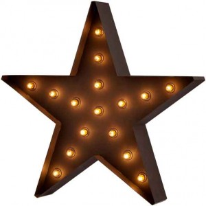 Lampe de sol étoile Broadway métal. L 75 x P 13 x H 78 cm : 149 €. Made.com